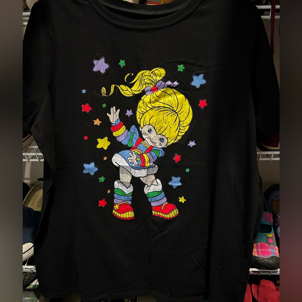 Distressed Rainbow Brite tee
